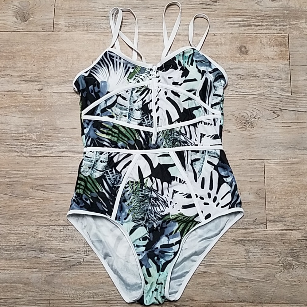 Palm Leaf one piece *NWOT*